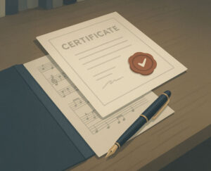 certificacion autoria canciones